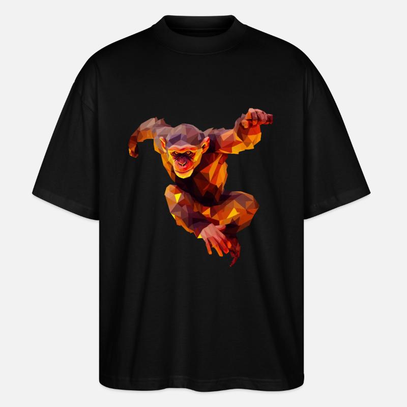 Polygone Orang-outan Sprinter - T-shirt bio Blaster 2.0 coupe oversize Stanley/Stella Unisexe - noir