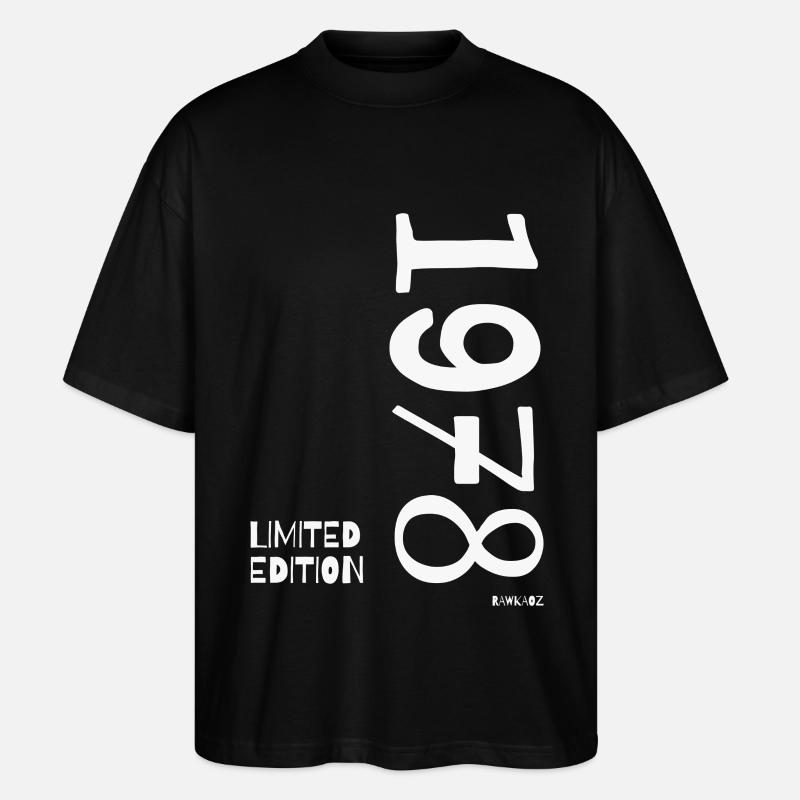 Limited_Edition_1978 - Stanley/Stella Oversized Unisex Bio T-Shirt Blaster 2.0 - Schwarz