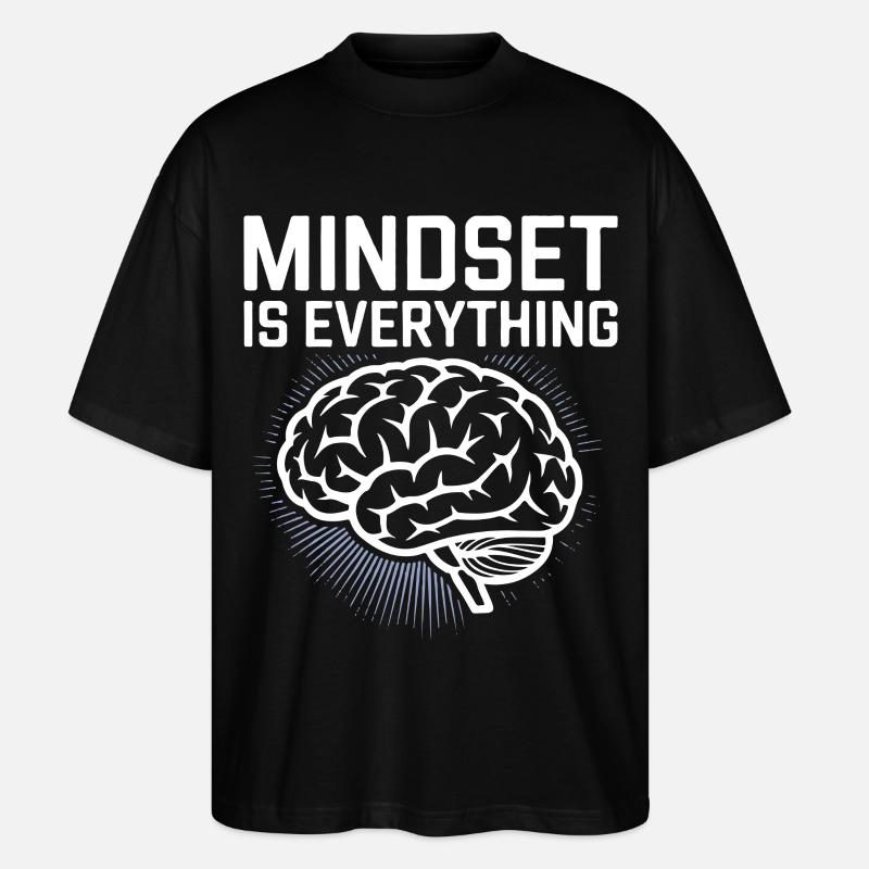 Mindset Ist Alles - Stanley/Stella Oversized Unisex Bio T-Shirt Blaster 2.0 - Schwarz
