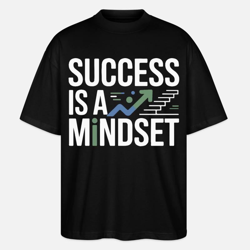 Success is a mindset - Stanley/Stella Oversized Unisex Organic T-shirt Blaster 2.0 - black