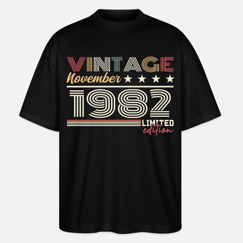November 1982 - Stanley/Stella Oversized Unisex Bio T-Shirt Blaster 2.0 - Schwarz