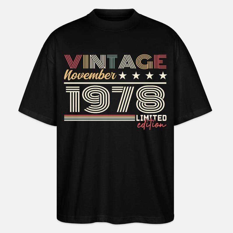 November 1978 - Stanley/Stella Oversized Unisex Bio T-Shirt Blaster 2.0 - Schwarz