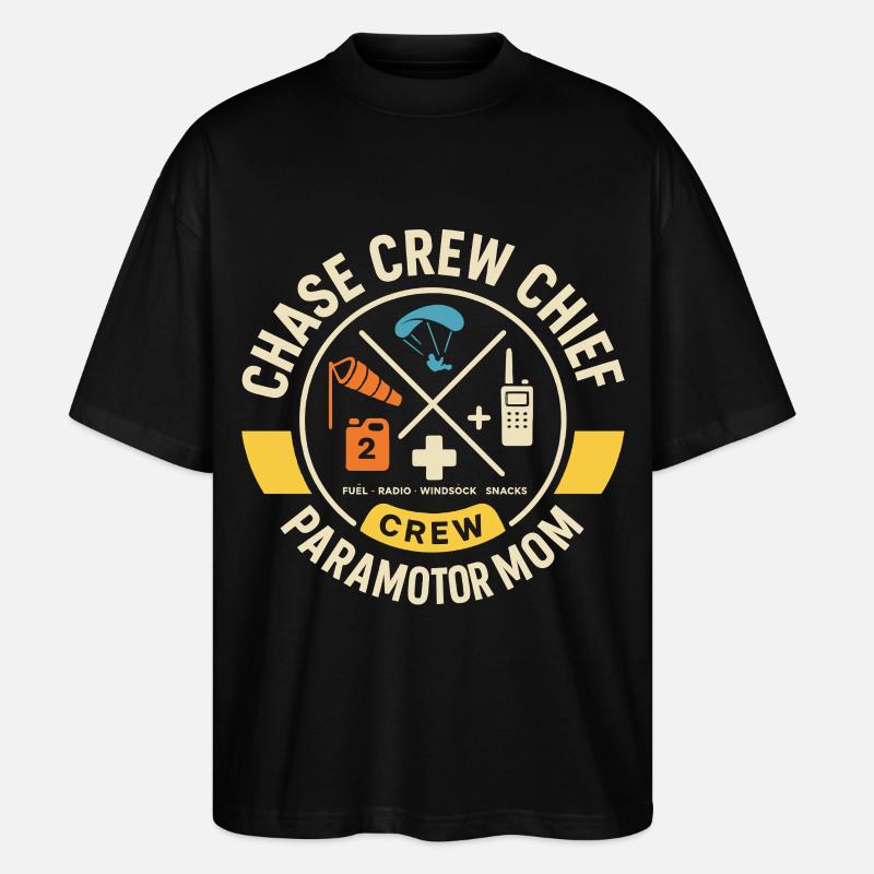 Chase Crew Chief Paramotor Mom - Stanley/Stella Oversized Unisex Bio T-Shirt Blaster 2.0 - Schwarz