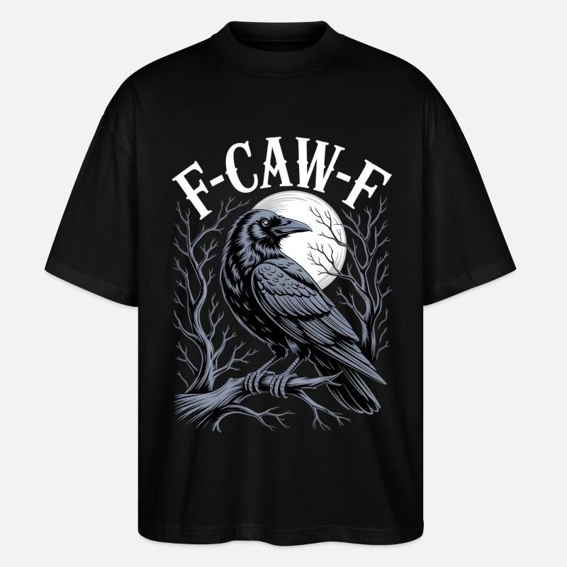 Rabenmond Gothic Emblem - Stanley/Stella Oversized Unisex Bio T-Shirt Blaster 2.0 - Schwarz