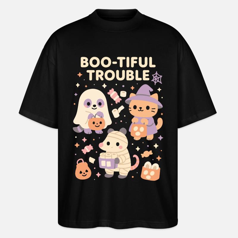 Boo-Tiful Trouble Halloween Costume Fun - T-shirt bio Blaster 2.0 coupe oversize Stanley/Stella Unisexe - noir