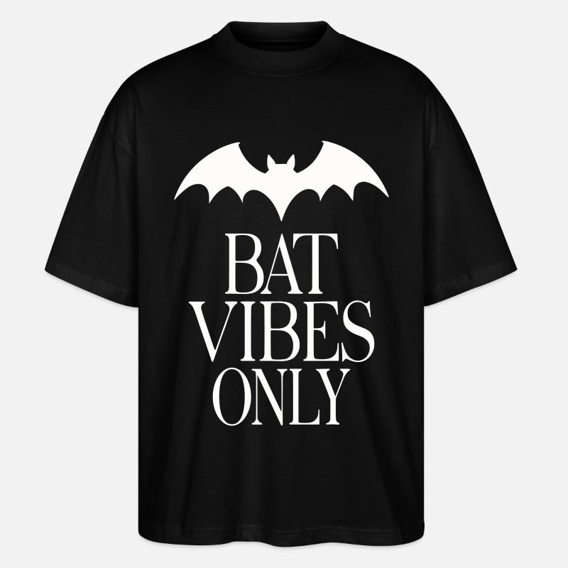 Bat Vibes Only – Goth Statement - Stanley/Stella Oversized Unisex Organic T-shirt Blaster 2.0 - black