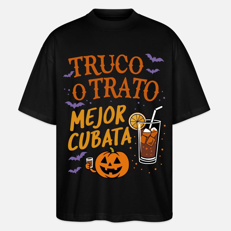 Süßes oder Saures Beste Cubata - Stanley/Stella Oversized Unisex Bio T-Shirt Blaster 2.0 - Schwarz