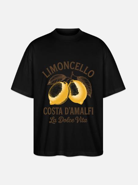 Limoncello Costa d'Amalfi La Dolce Vita - Stanley/Stella Oversized Unisex Organic T-shirt Blaster 2.0 - black