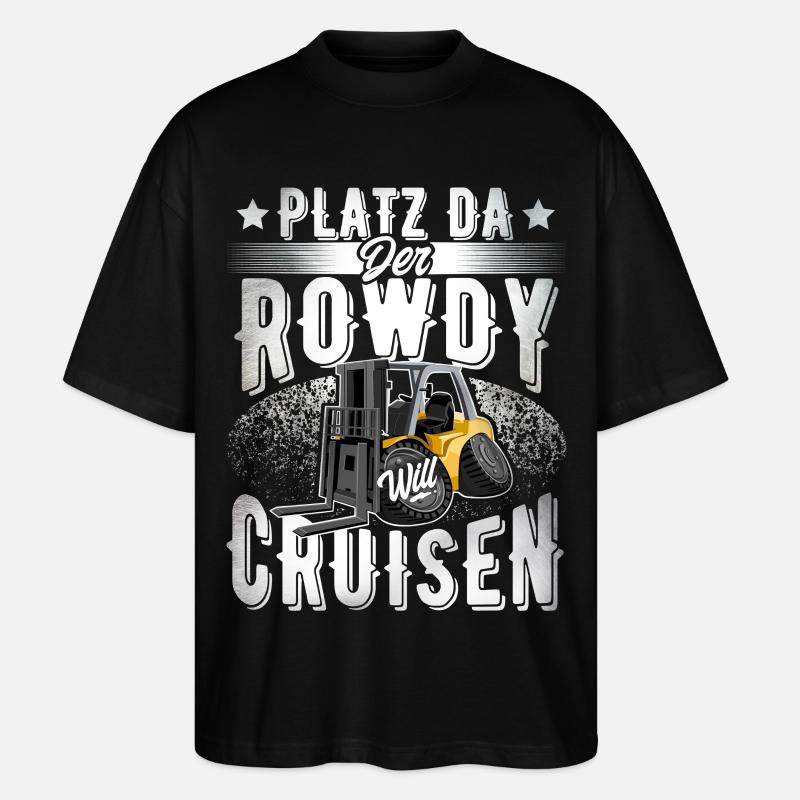 Staplerfahrer - Stanley/Stella Oversized Unisex Bio T-Shirt Blaster 2.0 - Schwarz