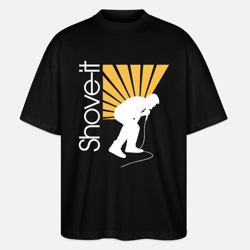 SCHIEB ES, SCHIEB ES!! -AFFE - Stanley/Stella Oversized Unisex Bio T-Shirt Blaster 2.0 - Schwarz