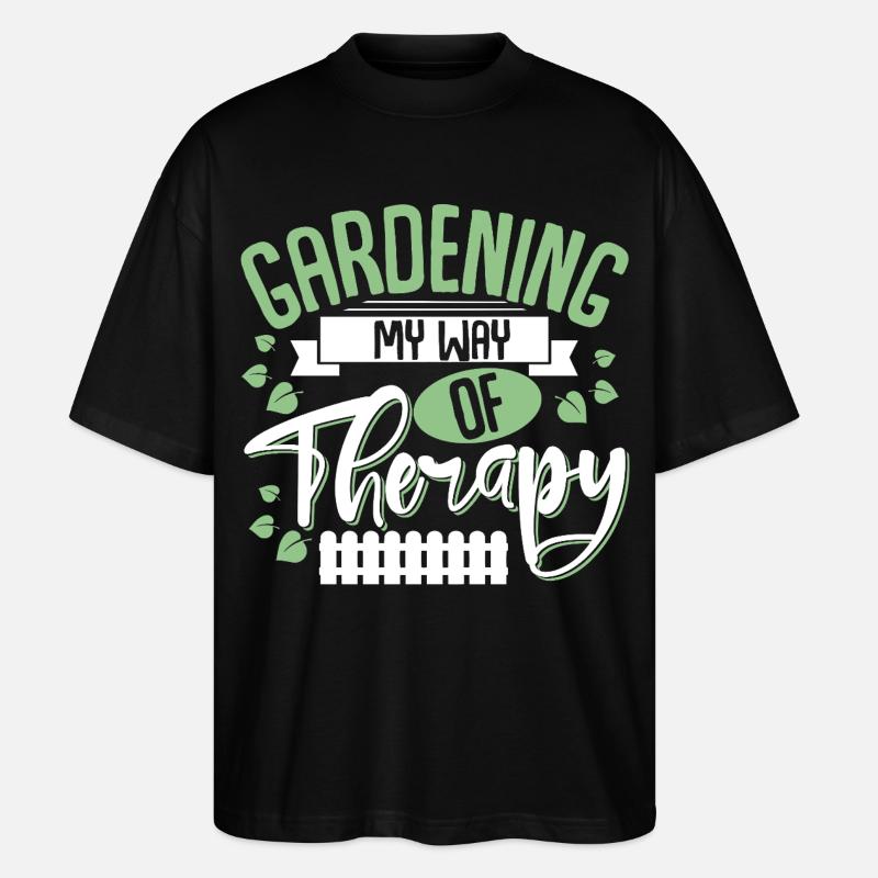 Garten Schrebergarten - Stanley/Stella Oversized Unisex Bio T-Shirt Blaster 2.0 - Schwarz