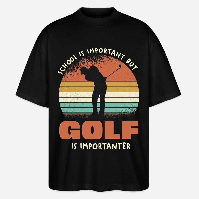 Le golf est plus important - T-shirt bio Blaster 2.0 coupe oversize Stanley/Stella Unisexe - noir