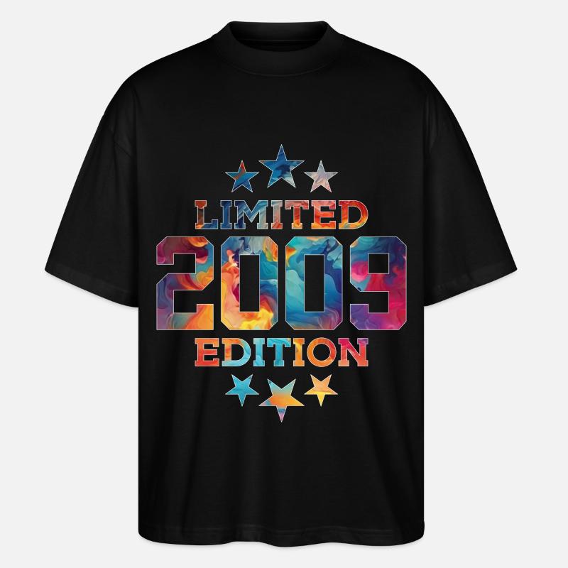 ÉDITION LIMITÉE 2009 17E ANNIVERSAIRE - T-shirt bio Blaster 2.0 coupe oversize Stanley/Stella Unisexe - noir