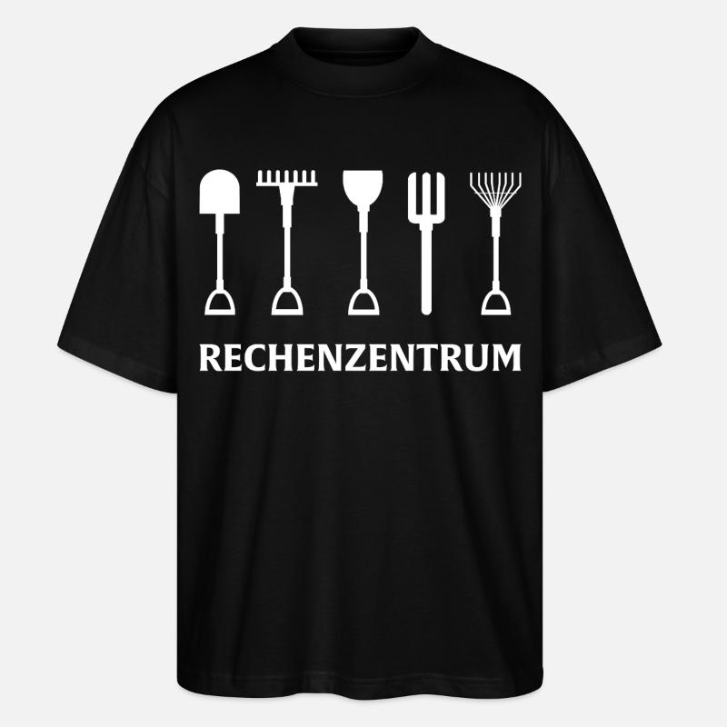Rechenzentrum Gartenarbeit  - Stanley/Stella Oversized Unisex Bio T-Shirt Blaster 2.0 - Schwarz