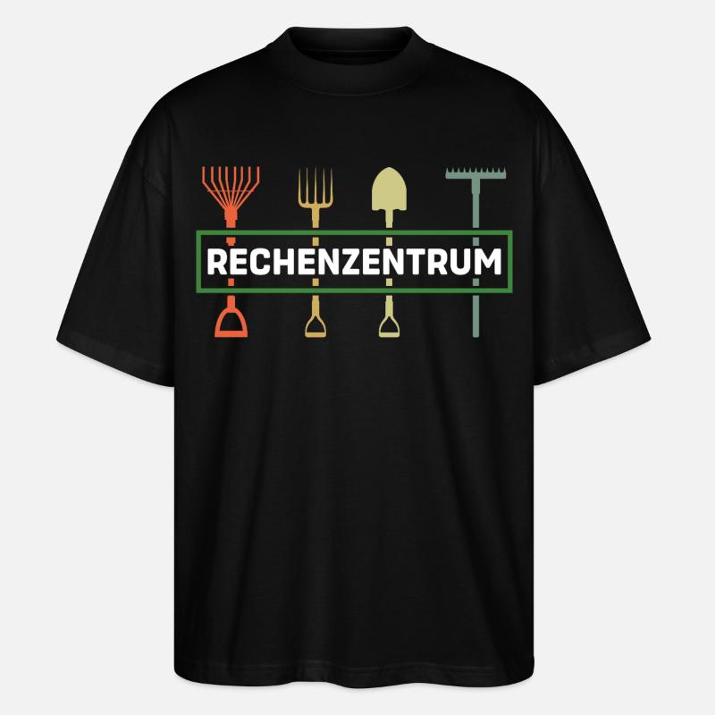 Rechenzentrum Gartenarbeit Landschaftsgärtner - Stanley/Stella Oversized Unisex Bio T-Shirt Blaster 2.0 - Schwarz