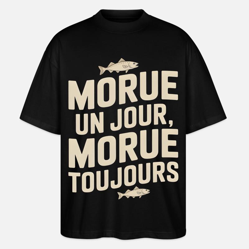 Once cod Cod - Stanley/Stella Oversized Unisex Organic T-shirt Blaster 2.0 - black