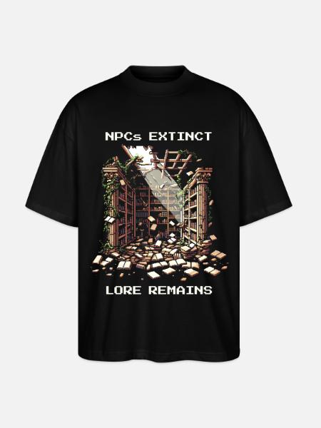 NPCs gone, lore stays | Post-apocalyptic - Stanley/Stella Oversized Unisex Organic T-shirt Blaster 2.0 - black
