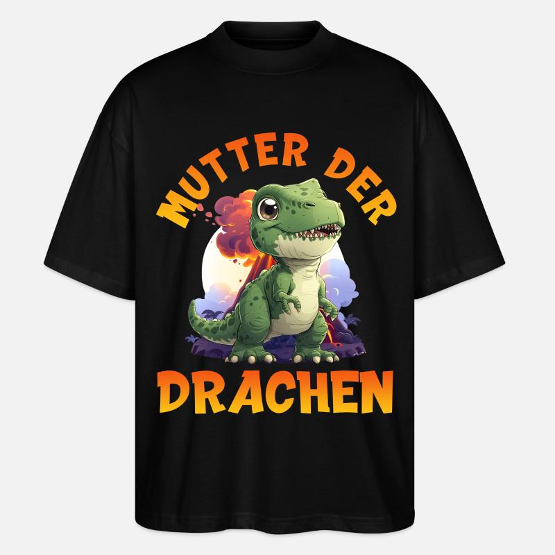 Futures mamans MÈRE DES DRAGONS Drôle - T-shirt bio Blaster 2.0 coupe oversize Stanley/Stella Unisexe - noir