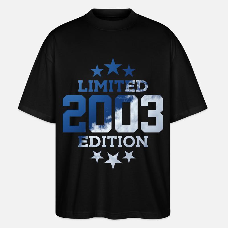ÉDITION LIMITÉE 23E ANNIVERSAIRE 2003 - T-shirt bio Blaster 2.0 coupe oversize Stanley/Stella Unisexe - noir