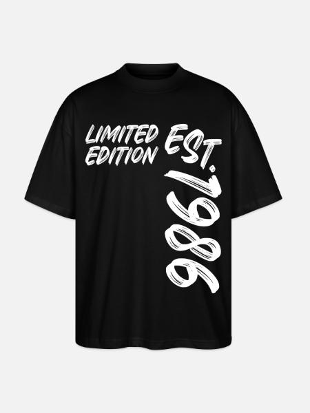 Édition limitée Est. 1986 - T-shirt bio Blaster 2.0 coupe oversize Stanley/Stella Unisexe - noir