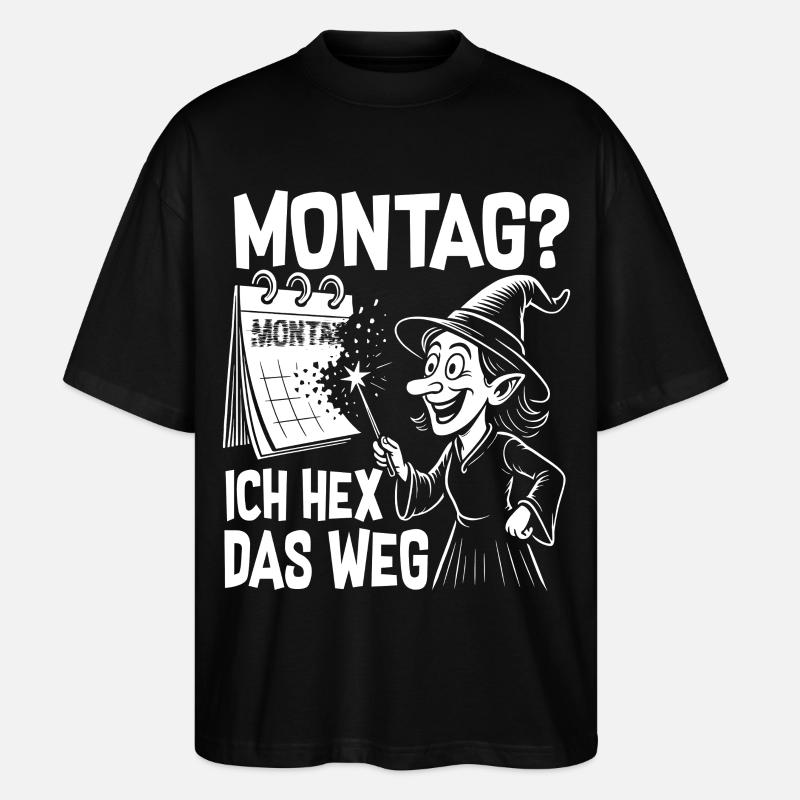Monday I hex that way - Stanley/Stella Oversized Unisex Organic T-shirt Blaster 2.0 - black
