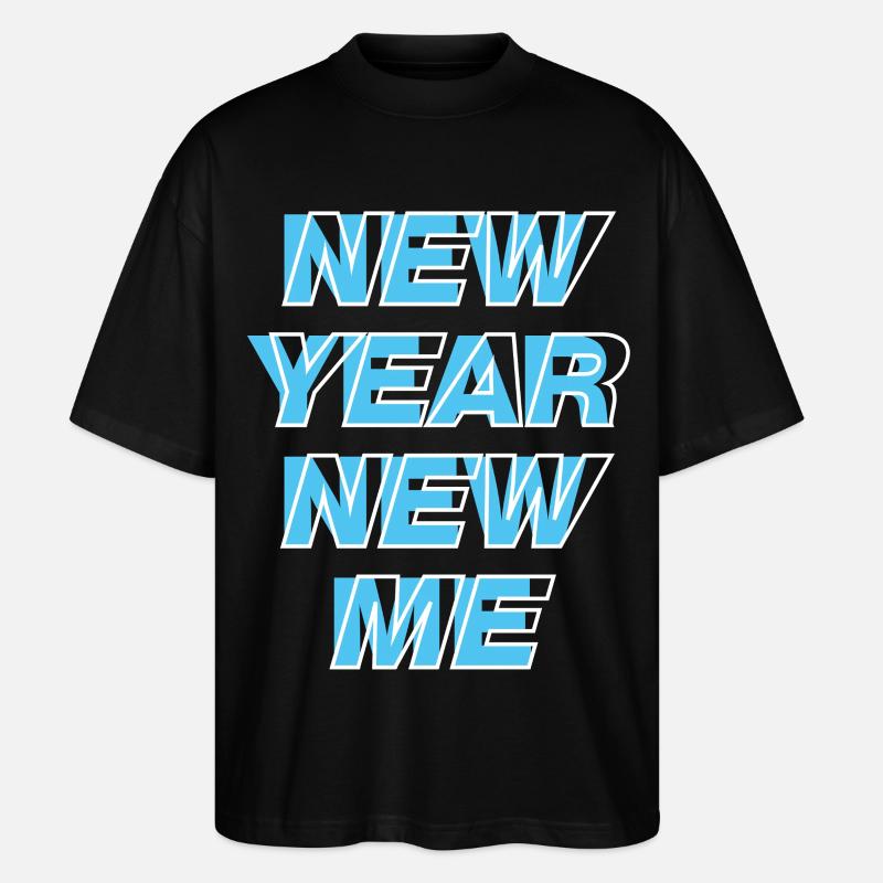 Neujahr Neues Ich - Stanley/Stella Oversized Unisex Bio T-Shirt Blaster 2.0 - Schwarz
