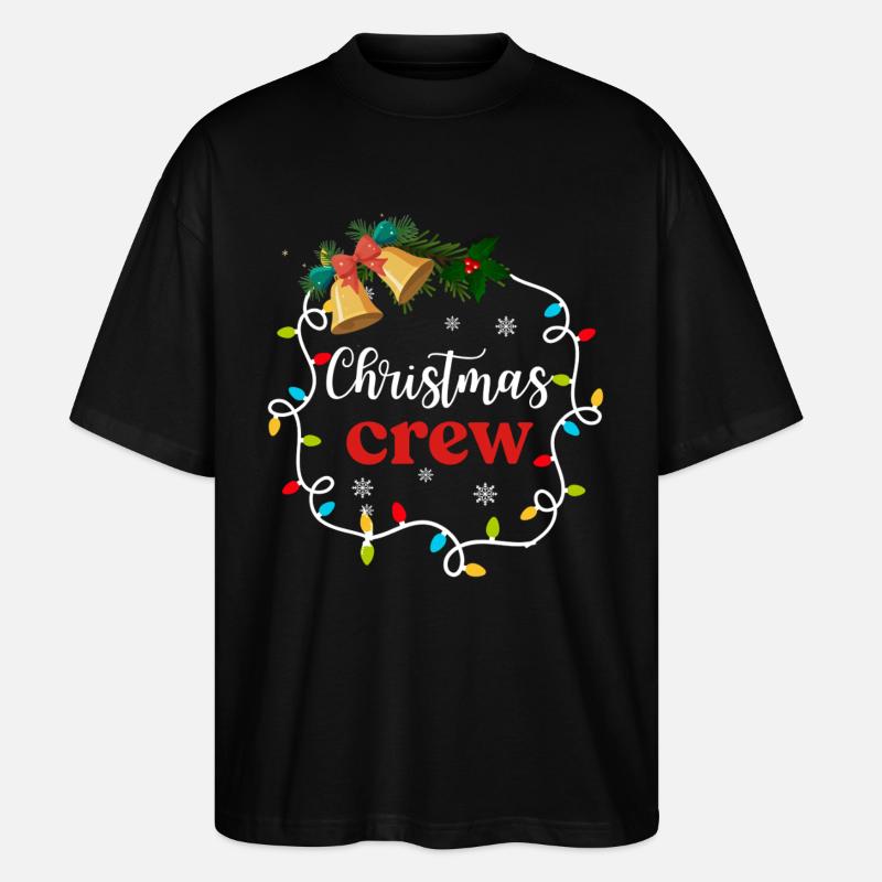 Weihnachts-Crew - Stanley/Stella Oversized Unisex Bio T-Shirt Blaster 2.0 - Schwarz
