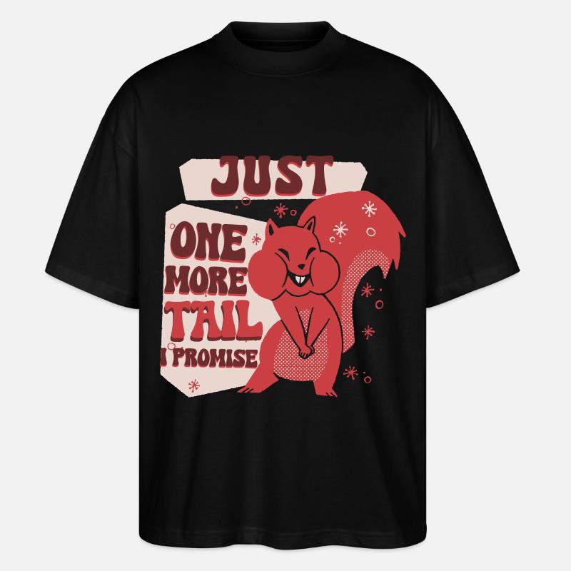 Eichhörnchenjäger Baumratte - Stanley/Stella Oversized Unisex Bio T-Shirt Blaster 2.0 - Schwarz