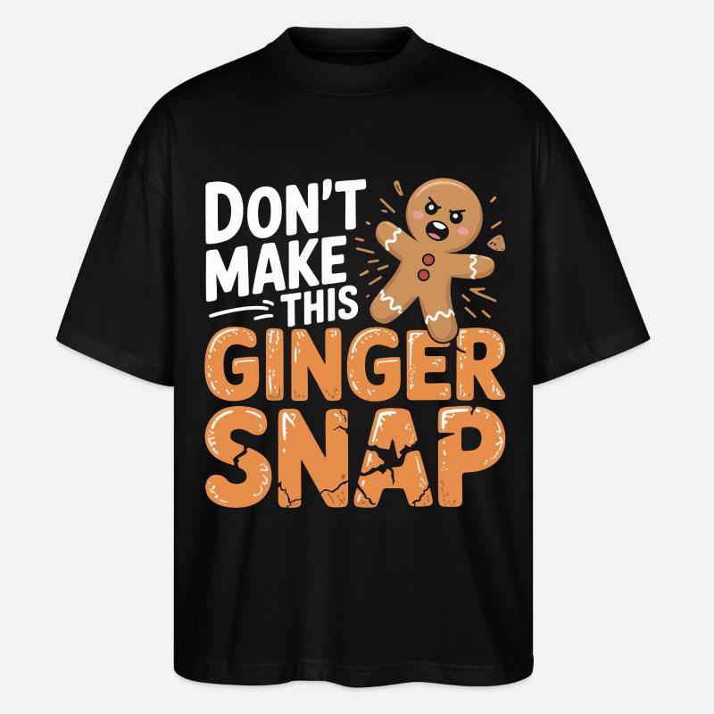 Ne faites pas craquer ce gingembre - T-shirt bio Blaster 2.0 coupe oversize Stanley/Stella Unisexe - noir