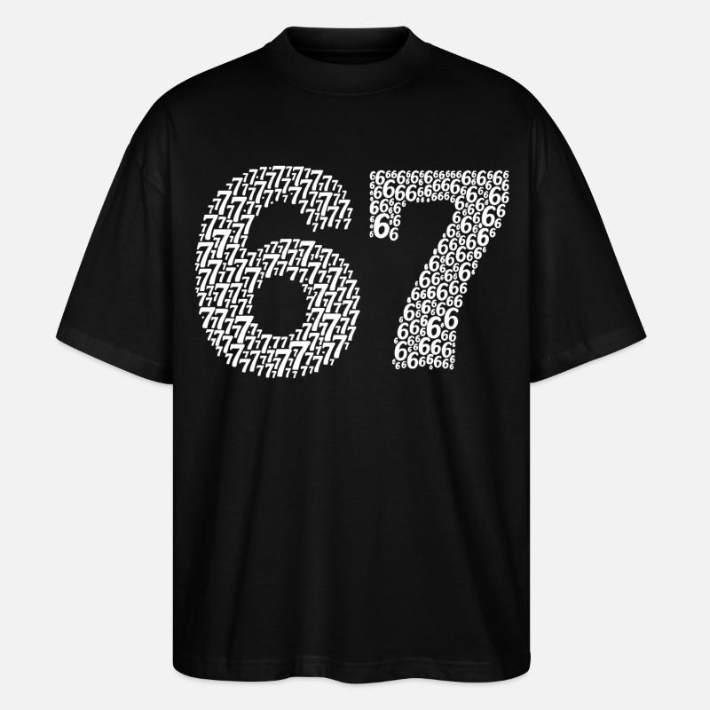 Sixty Seven meme - Stanley/Stella Oversized Unisex Bio T-Shirt Blaster 2.0 - Schwarz