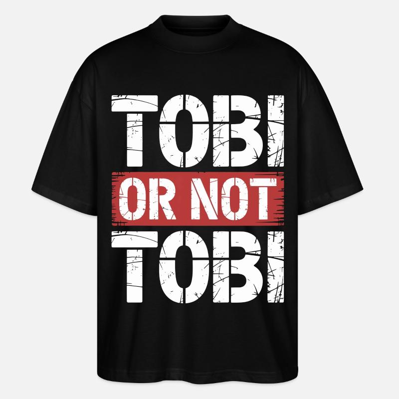 Tobi oder nicht Tobi - Stanley/Stella Oversized Unisex Bio T-Shirt Blaster 2.0 - Schwarz
