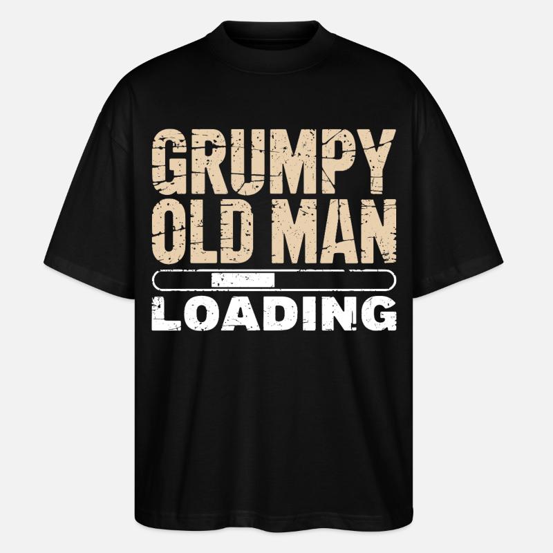 Grumpy Old Man Loading - T-shirt bio Blaster 2.0 coupe oversize Stanley/Stella Unisexe - noir