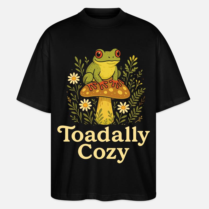 Tree Frog Humor Tree Frog - Stanley/Stella Oversized Unisex Organic T-shirt Blaster 2.0 - black