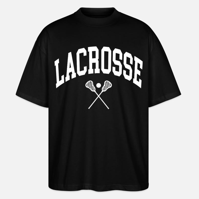 Lacrosse  - Stanley/Stella Oversized Unisex Bio T-Shirt Blaster 2.0 - Schwarz