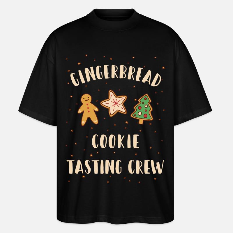 Gingerbread Cookie Tasting Crew - Stanley/Stella Oversized Unisex Bio T-Shirt Blaster 2.0 - Schwarz