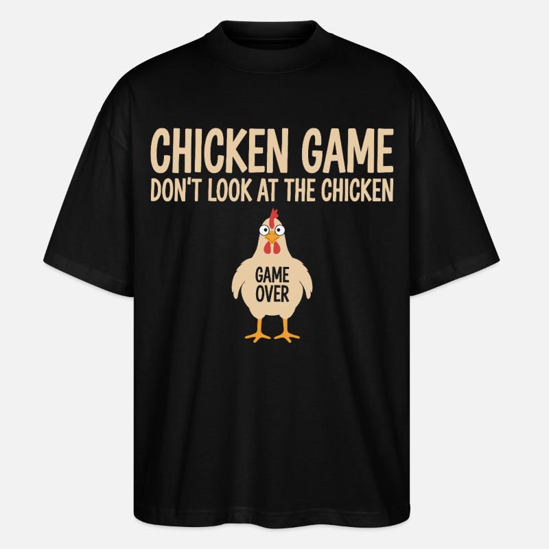 Game Theory Chickens Game - Stanley/Stella Oversized Unisex Organic T-shirt Blaster 2.0 - black