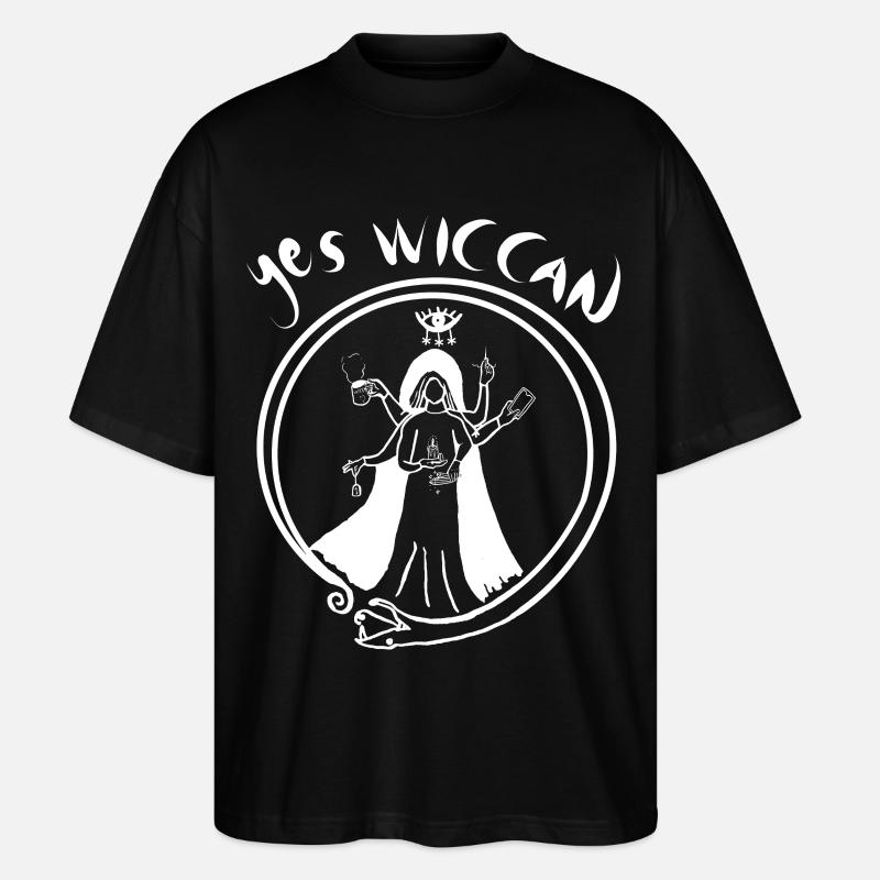 Ja Wicca - Stanley/Stella Oversized Unisex Bio T-Shirt Blaster 2.0 - Schwarz