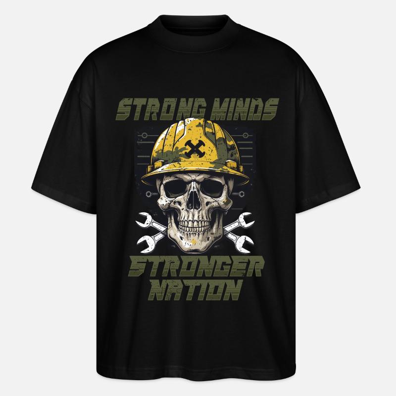 Militär Mechaniker - Stanley/Stella Oversized Unisex Bio T-Shirt Blaster 2.0 - Schwarz