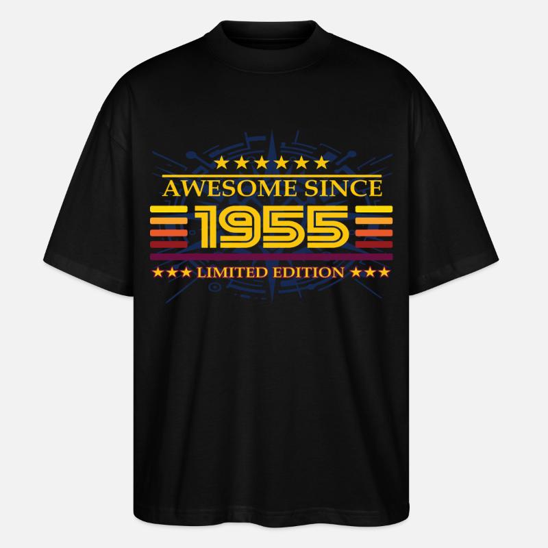 Awesome since 1955 Limited Edition - Stanley/Stella Oversized Unisex Bio T-Shirt Blaster 2.0 - Schwarz