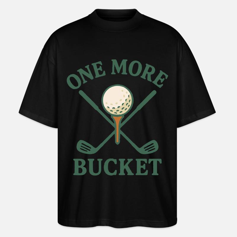 Ein weiterer Eimer Golfschläger Fun Design - Stanley/Stella Oversized Unisex Bio T-Shirt Blaster 2.0 - Schwarz