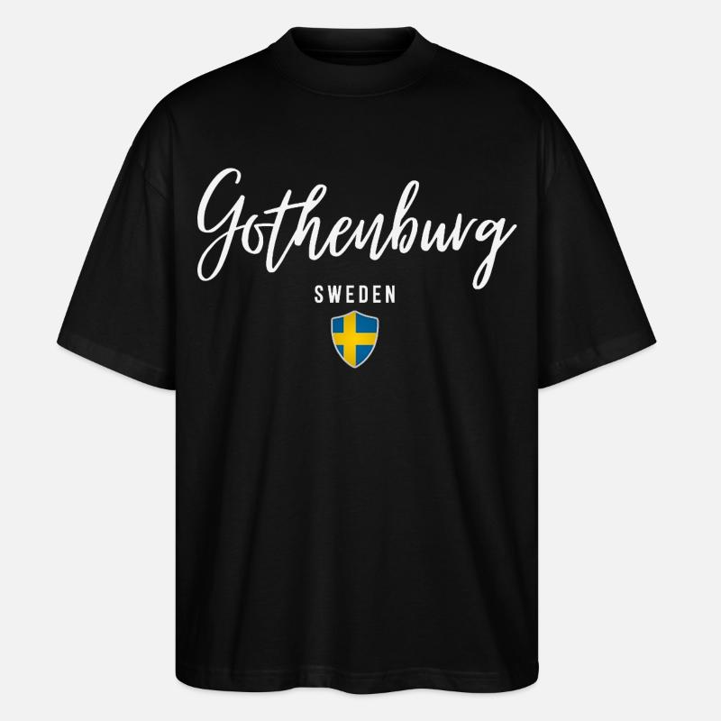 Göteborg, Suède, design élégant - T-shirt bio Blaster 2.0 coupe oversize Stanley/Stella Unisexe - noir
