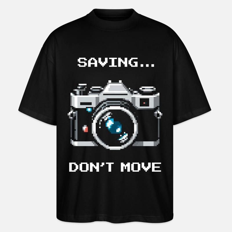 Save, don't move | Long exposure - Stanley/Stella Oversized Unisex Organic T-shirt Blaster 2.0 - black