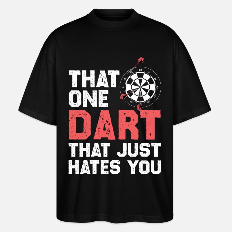 Dart der dich hasst - Stanley/Stella Oversized Unisex Bio T-Shirt Blaster 2.0 - Schwarz