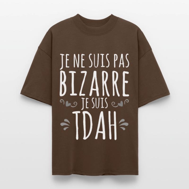 I am ADHD - Hyperactive Impulsive Hyperactivity Stanley/Stella Oversized Unisex Organic T-shirt Blaster 2.0