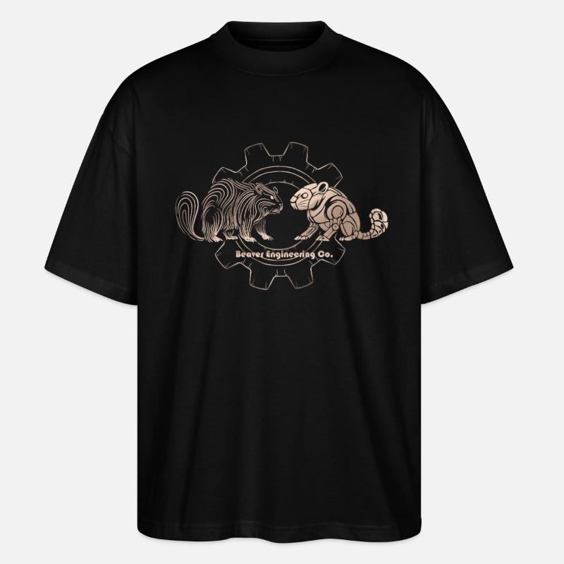 Timberborn – Beaver Engineering Co. - T-shirt bio Blaster 2.0 coupe oversize Stanley/Stella Unisexe - noir