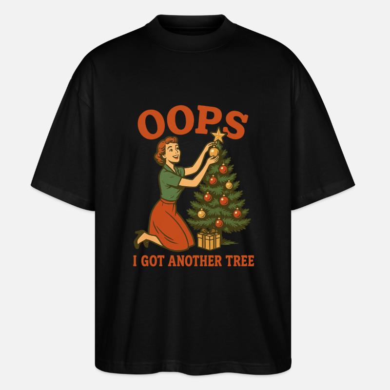Oops I Got Another Tree - Stanley/Stella Oversized Unisex Organic T-shirt Blaster 2.0 - black