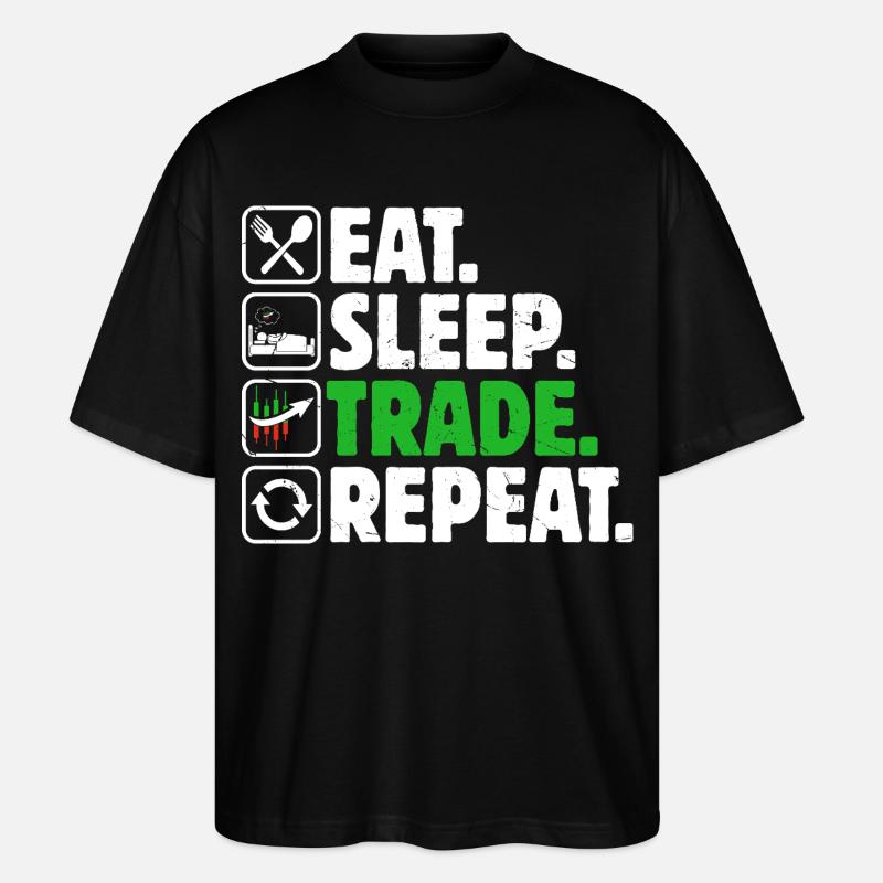 Trading Boursier Crypto Trader Boursier - T-shirt bio Blaster 2.0 coupe oversize Stanley/Stella Unisexe - noir