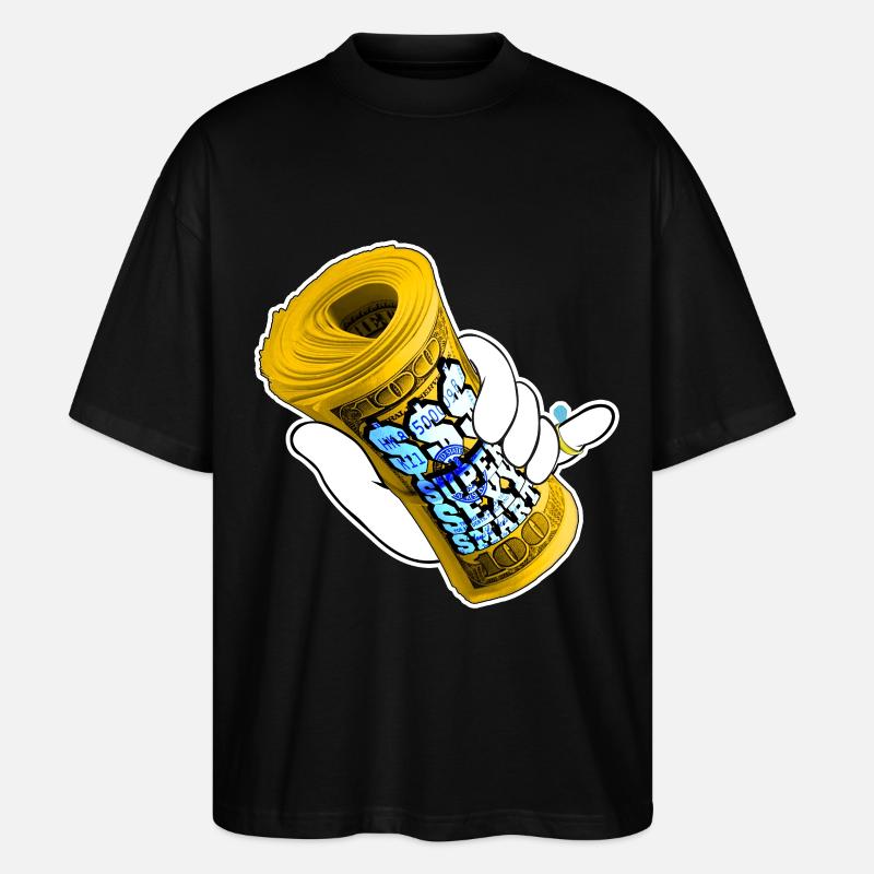 Money - Stanley/Stella Oversized Unisex Bio T-Shirt Blaster 2.0 - Schwarz