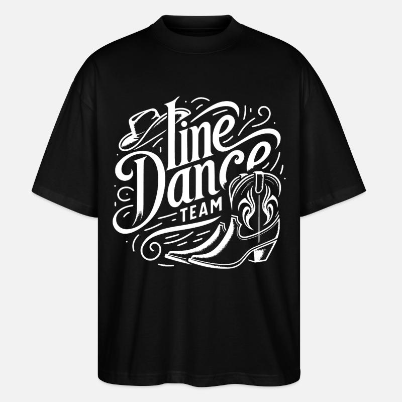 Time Dance Team - Stanley/Stella Oversized Unisex Bio T-Shirt Blaster 2.0 - Schwarz