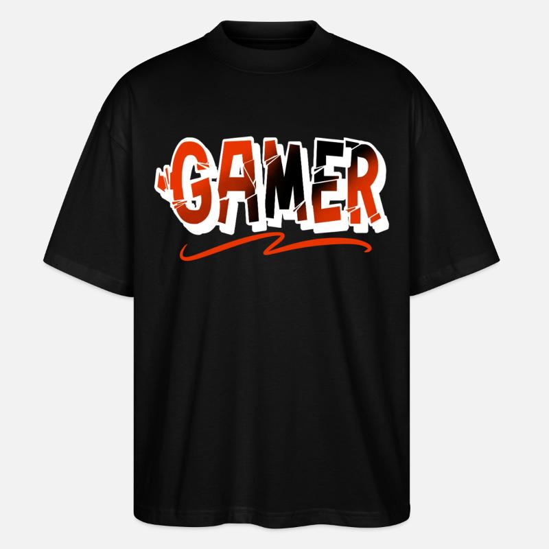 Gamer - Stanley/Stella Oversized Unisex Bio T-Shirt Blaster 2.0 - Schwarz